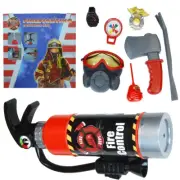 Firefighter Fireman Role Play Toys With 8 PCS Accessories For Kids Birthday Gift