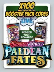 100 Paldean Fates Booster Pack Codes - Pokemon TCG Live - eBay Messaged