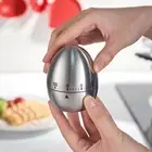 60 Minutes Egg Shaped Visual Reminder Alarm Clock Countdown Kitchen Timer