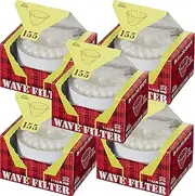 Karita KWF-155 Coffee Paper Filter Wave Filter for 1 to 2 People, 50 Pieces, White 5 Piece Set, #22211, Stylish, Camping, Outdoors, Coffee Shops, Antique, Wedding, Celebration, Gift, Birthday, Women,
