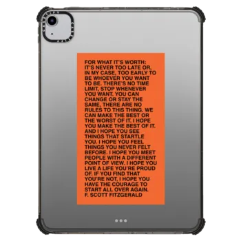 iPad Air (4th/5th gen) iPad Impact Case For What It's Worth iPad Case by Quotes by Christie