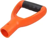 Generic Spade D Grip Handle Replace Professional for Digging Raking Tool, Spare Parts, Snow Spade Top Handle, Garden Accessories, Orange Black