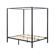 Palermo 4 Four Poster Double Bed Frame in Black