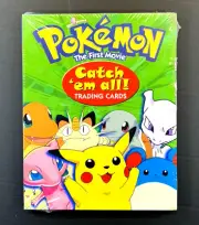 1999 Pokemon SEALED The First Movie PROMO Trading Cards UNOPENED Box Pack RARE