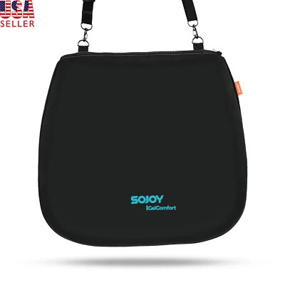 Sojoy Firm Gel Seat Cushion with Memory Foam Enhanced Chair Pad Car Home Office