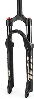 Bike Suspension Fork 20 Inch Mountain Bike Fork Travel 90mm MTB Air Suspension Front Fork Manual Lockout QR 9mm 1-1/8 Straight Tube