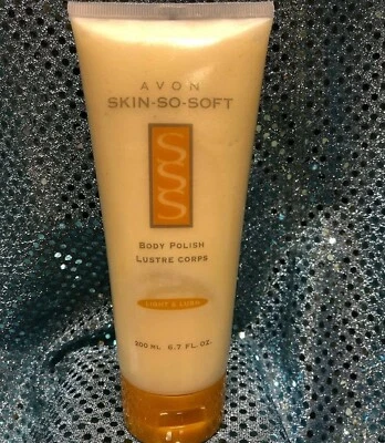 Avon Skin so Soft SSS Light & Lush BODY POLISH, 6.7 oz, NOS