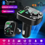 Bluetooth Car Handsfree FM Aux Transmitter Wireless Kit MP3 Adapter Charger