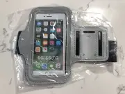iPhone 6/7/SE/5 Armband Case Sports Running Exercise Arm Holder Gray Fast Ship