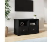TV Cabinet Black 80x35x50 cm Engineered Wood
