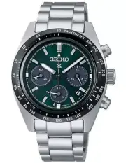 Seiko Prospex Speedtimer SSC933P1 Solar Sapphire Chronograph Dark Green Dial