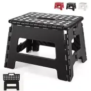 Folding Step Stool 9" Heavy Duty Kids Adults Fold Up Collapsible Durable Compact
