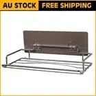 Wall Mounted Bathroom Towel Rack Rail Toilet Paper Roll Hook Tissue Robe Holder