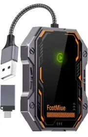 FcotMiue Wireless CarPlay Adapter 2024 Upgrade Iphone Plug & Play