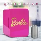 Barbie Pink 6 Can Personal Mini Fridge Thermoelectric Cooler Sanrio 4L New