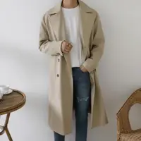 在飛比找ETMall東森購物網優惠-MRCYC中長款韓版潮流外套大衣