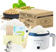 Candle Making Kit with Wax Melting Pot, Soy Wax for Candle Making, DIY Candle Ma