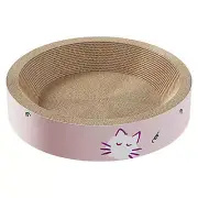 Round Cat Scratch Cardboard Scratching Pad Scratcher Board Sofa Bed