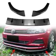 Carbon Look Front Bumper Spoiler Lip Splitter For VW Polo MK6 GTI 2019-2022 New
