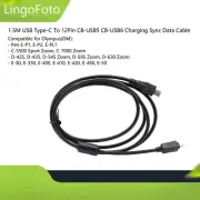 1.5M USB Type-C To 12Pin CB-USB5 CB-USB6 Charging Sync Data Cable for Olympus
