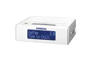 DCR89+ Basic DAB+/ FM Bedside Clock Radio, White - Sangean