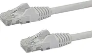 StarTech CAT6 10 Gigabit Snagless RJ45 10GbE UTP Ethernet Cable with Strain Relief, White, 50 cm Length