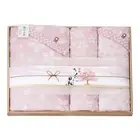 Imabari Sakura Biyori Utage Bath＆Face＆Wash Towel With Wooden Box Made in Japan