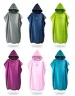 Beach Bath Microfiber Surf Hooded Poncho Robe With Hood Wetsuit Changing Towel
