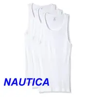 在飛比找momo購物網優惠-【NAUTICA】2018男時尚經典白色圓領背心3件組-網(