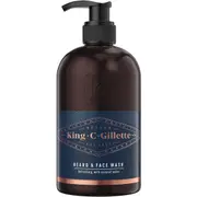 Gillette King C Beard & Face Wash 350mL
