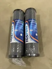 Whole House CTO Carbon Water Filter Cartridge 1 Micron 2.5" x 10" 2PCS