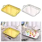 Serving Tray with Handles Elegant Food Tray for Entertaining Dresser Bedroom