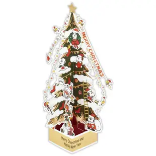 美國 Hallmark 聖誕立體卡/ 史努比/ 聖誕樹