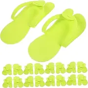 20/pair Foam Slippers for Hotel Guest Spa Salon Disposable Comfortable Light Breathable