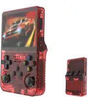 NNEDSZ Red Retro Portable Gaming Console with 128GB, 1 Memory Card - 3D Games, H