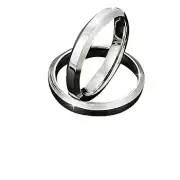 316L Stainless Steel Angular Edged 4 mm Ring Band