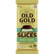 Cadbury Old Gold Slices Mint Crème Dark Chocolate Block 176g