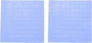200pcs 10X10X1mm Silicone Thermal Pad for Conductive Heat Sink Insulation Pate, Blue