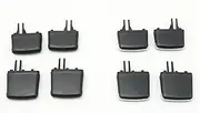 MZBQWK 1Set Air Conditioning A/C Vent Blade Slice Tab Clip Dashboard Kit, for Toyota, for Land Cruiser, LC200 FJ200 2008-2017 Car Air Vent Clip(4PCS-Set No Plating)