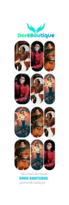 Michael Jackson Waterslide Nail Decals