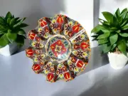 Prepara Taco Round Holder Plate Carousel Talavera Melamine New With Tag 12"