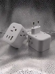 Power Plug Adaptor Vintar International Travel European USB, USB-C (2 Pack)