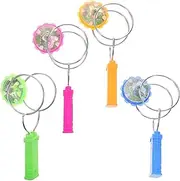 4Pcs Light Up Spinning Gyro for Interactive Magnetic Effects with Flashing Lights for Summer Parties and Fun and Engaging Play Experience