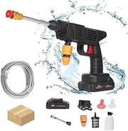 Ez Jet Power Washer,Ez Jet Hydrowasher,Ezjet Power Washer,Ez Jet Hydro Pressure Washer,Ez Jet Sprayer,Ez Jet Hydro Washer,Cordless Portable Power Washer,6 in 1 High Pressure Wireless Car Washer (A)