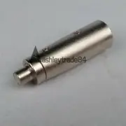 1PCS XLR Male to RCA Female Jack Adaptor Connector