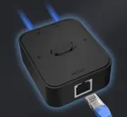 2 Port Gigabit Network Switch 1000Mbps Ethernet Smart Switcher RJ45 Hub Splitter