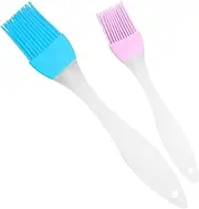Silicone Pastry Brush, Heat-Resistant Basting Brush, Pastry Brushes for Baking, Cooking, BBQ, Spreading Oil, Marinade (2 Size)