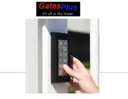 Digital Wired Keypad for Gate Slimstone in Black Colour