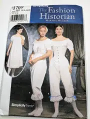 Simplicity 9769 Uncut Fashion Historian Undergarment Corset Pattern Sz RR 14-20
