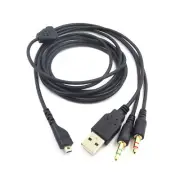 2m/6.5ft USB Headphone OFC Audio Cable Cord For SteelSeries Arctis 3/5/7/Pro A